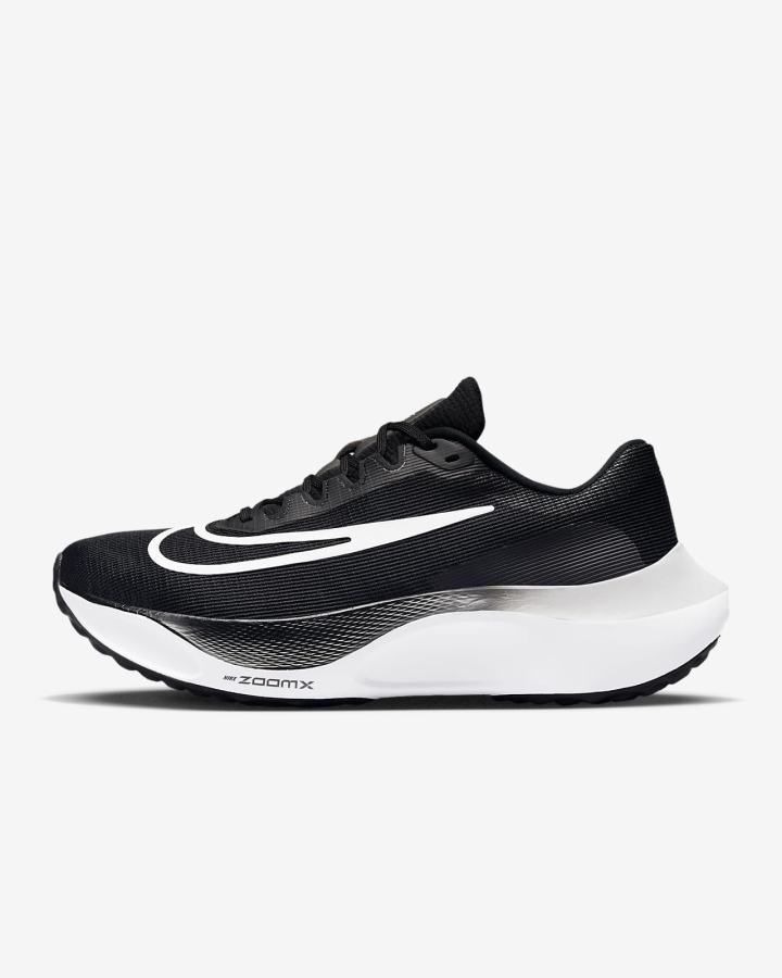 Zapatillas Running Nike Zoom Fly 5 Road Hombre Negras Blancas | ZWLKV-7602