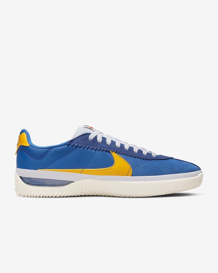 Zapatillas Skate Nike BRSB Hombre Azul Real Azules Blancas Doradas | KGQTF-0658