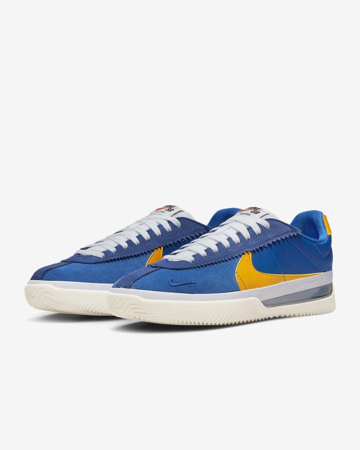 Zapatillas Skate Nike BRSB Hombre Azul Real Azules Blancas Doradas | KGQTF-0658