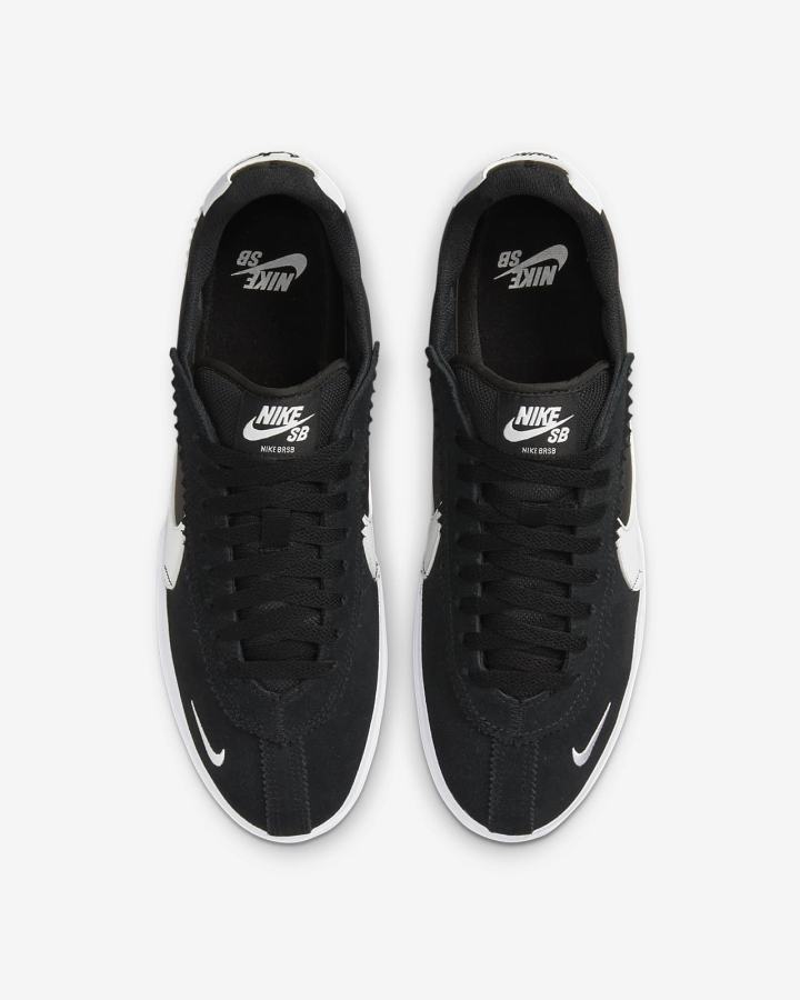 Zapatillas Skate Nike BRSB Hombre Negras Blancas | UHZFA-1234