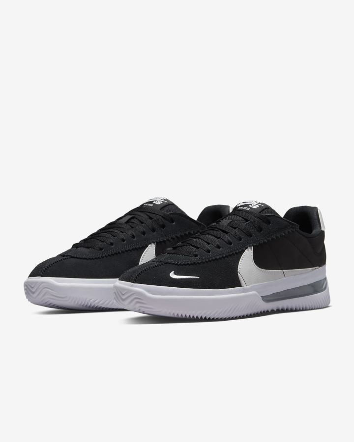 Zapatillas Skate Nike BRSB Hombre Negras Blancas | UHZFA-1234