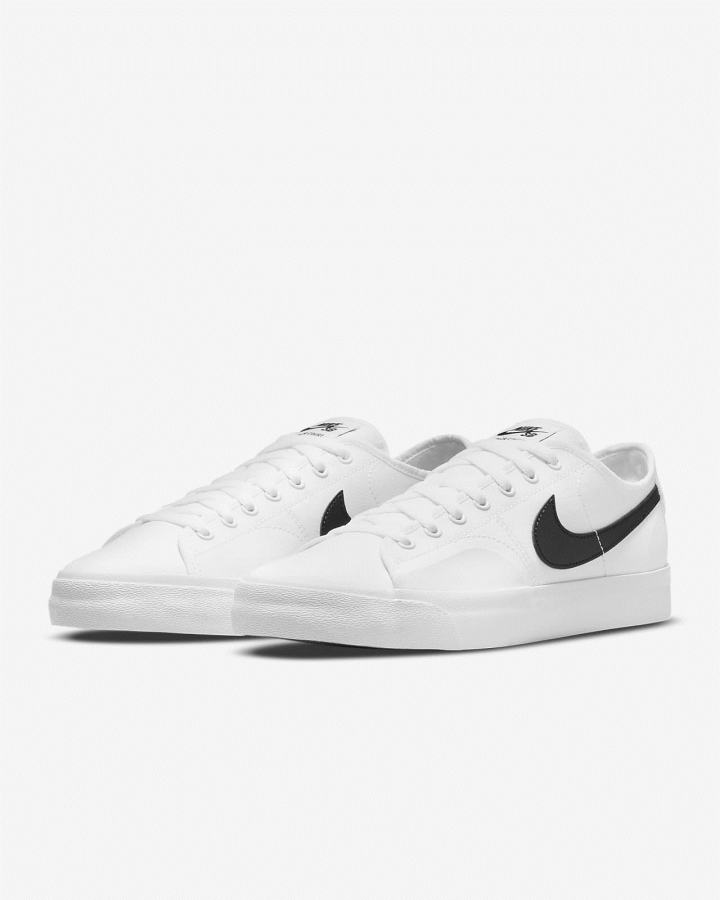 Zapatillas Skate Nike SB BLZR Court Hombre Blancas Negras | EUIQF-0341