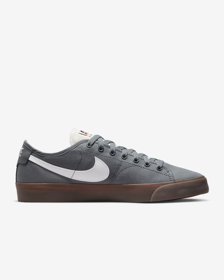 Zapatillas Skate Nike SB BLZR Court Hombre Gris Blancas | HEAZO-7432