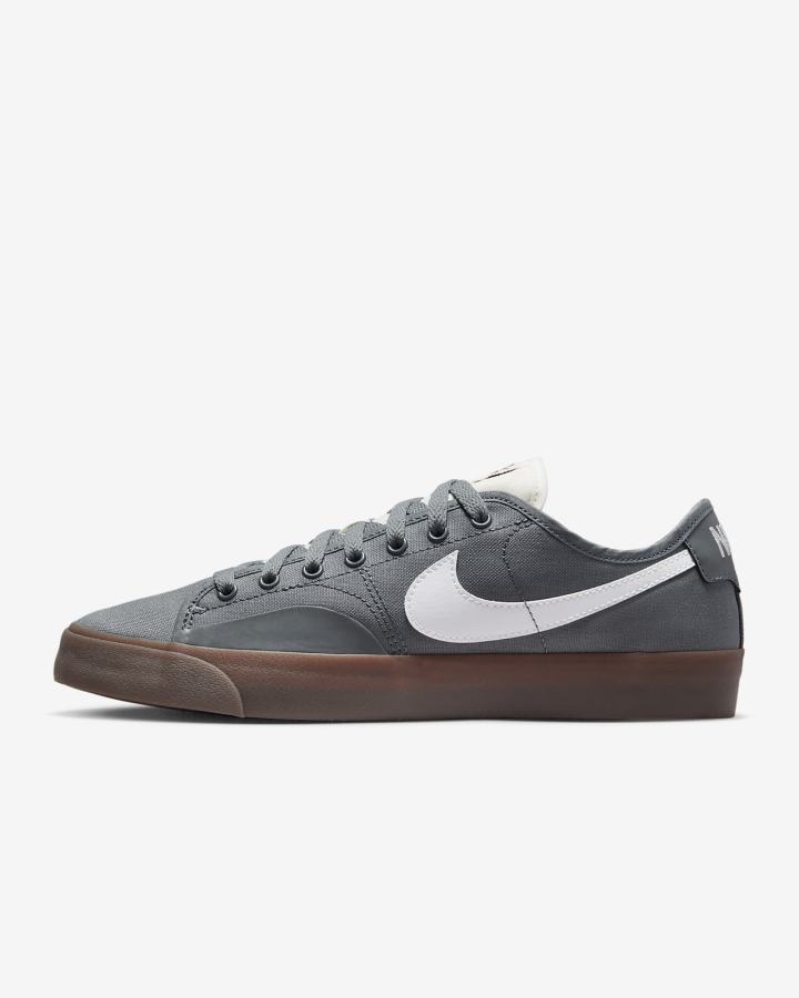 Zapatillas Skate Nike SB BLZR Court Hombre Gris Blancas | HEAZO-7432
