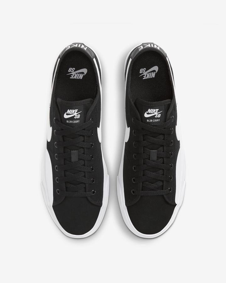 Zapatillas Skate Nike SB BLZR Court Hombre Negras Marrones Claro Blancas | RAEVT-5086