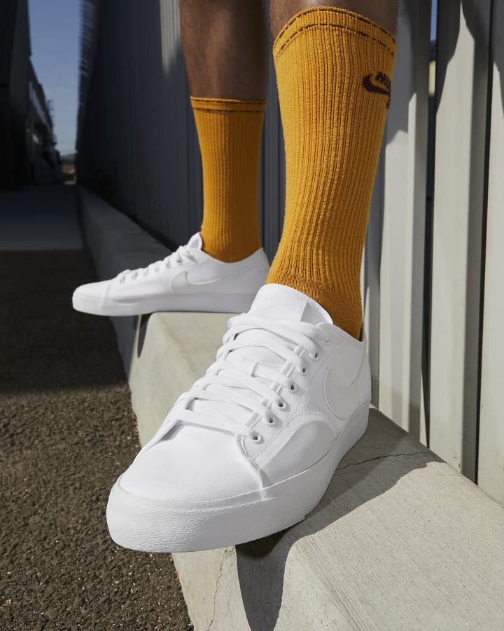 Zapatillas Skate Nike SB BLZR Court Mujer Blancas | LQUMV-1079