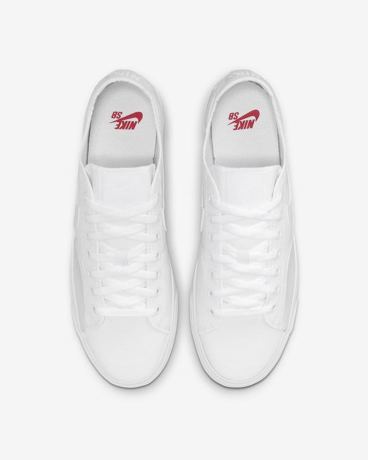 Zapatillas Skate Nike SB BLZR Court Mujer Blancas | LQUMV-1079
