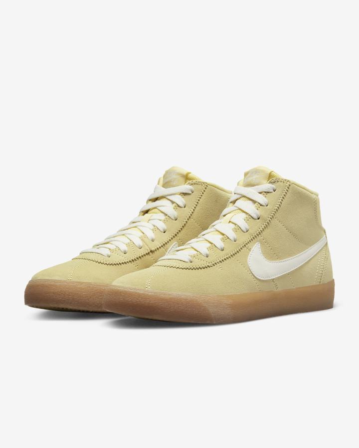Zapatillas Skate Nike SB Bruin High Mujer Limón Azules Limón Azules Marrones Claro | UFOKZ-1265