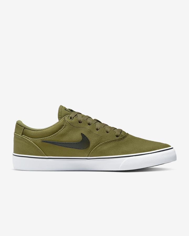 Zapatillas Skate Nike SB Chron 2 Canvas Mujer Blancas Negras | JCAGK-2698