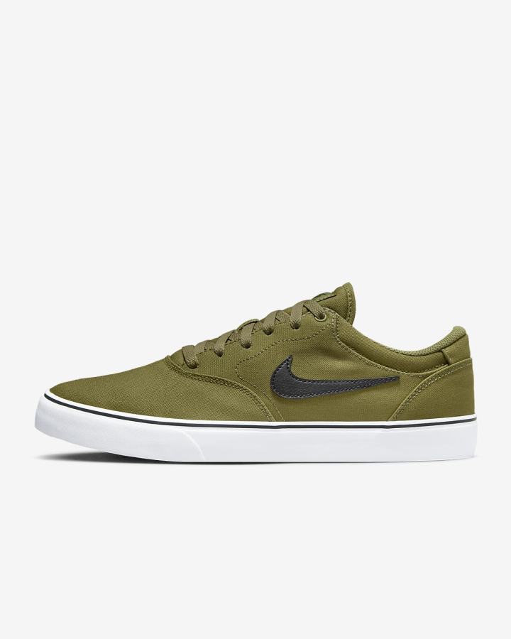 Zapatillas Skate Nike SB Chron 2 Canvas Mujer Blancas Negras | JCAGK-2698
