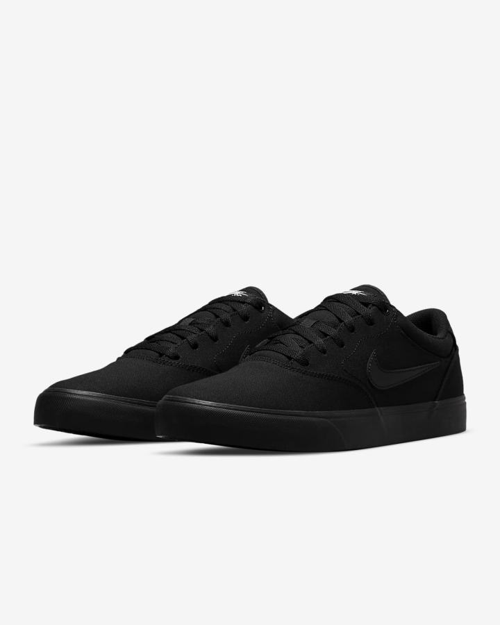 Zapatillas Skate Nike SB Chron 2 Canvas Mujer Negras | NEMIV-4156