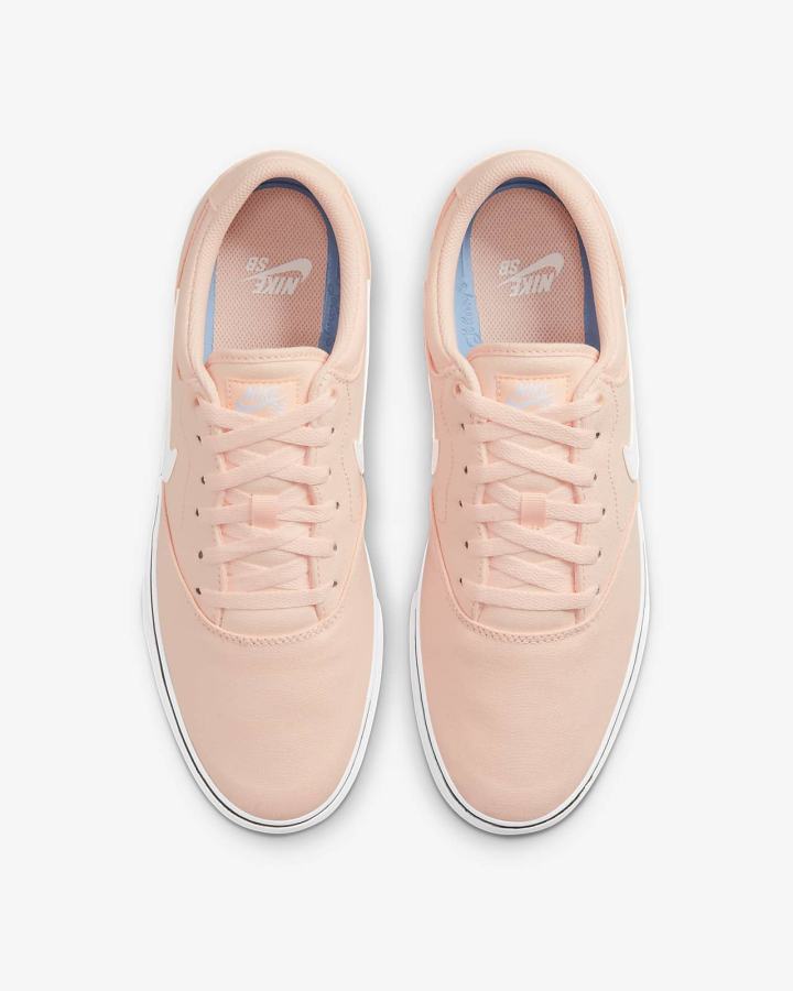 Zapatillas Skate Nike SB Chron 2 Canvas Mujer Naranjas Blancas | OBSJH-6837