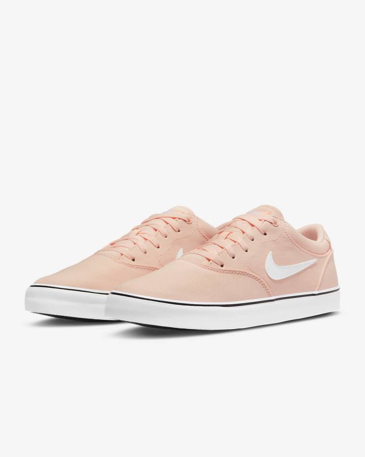 Zapatillas Skate Nike SB Chron 2 Canvas Mujer Naranjas Blancas | OBSJH-6837