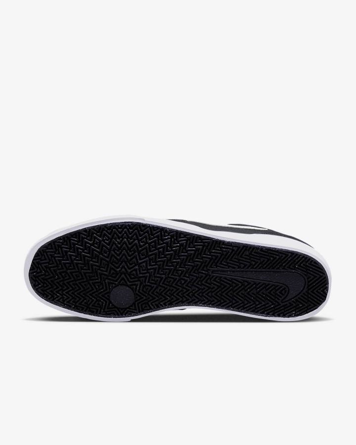 Zapatillas Skate Nike SB Chron 2 Hombre Negras Blancas | HSTNM-9308
