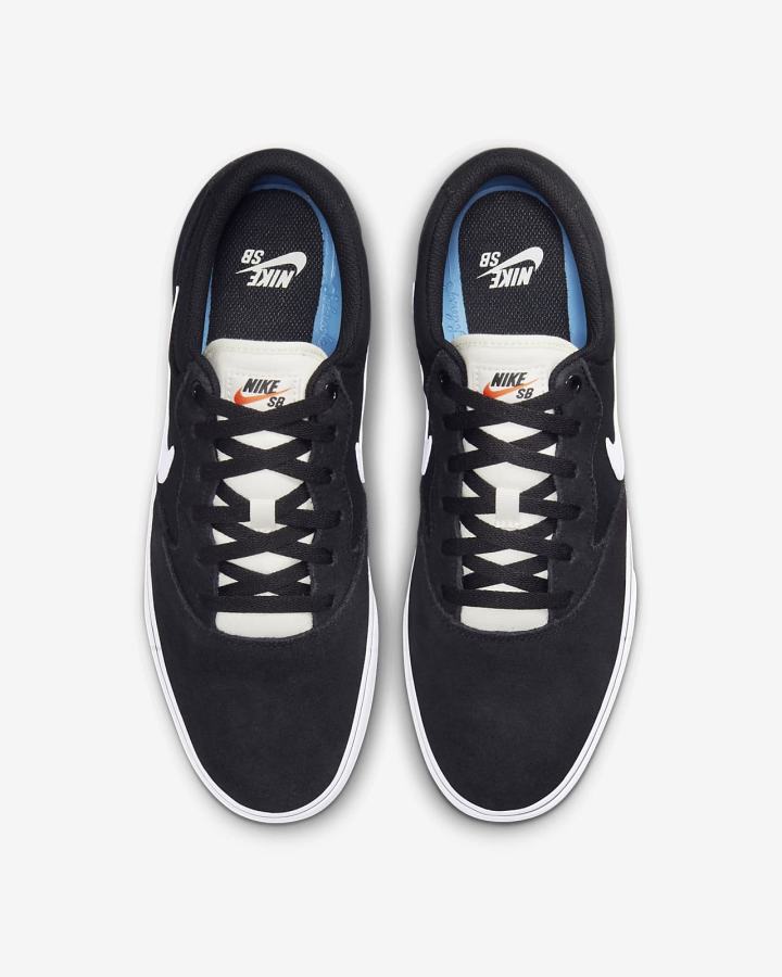 Zapatillas Skate Nike SB Chron 2 Hombre Negras Blancas | HSTNM-9308