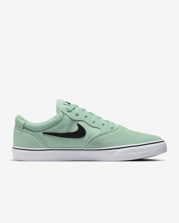 Zapatillas Skate Nike SB Chron 2 Hombre Verde Blancas Negras | LHWAD-9486