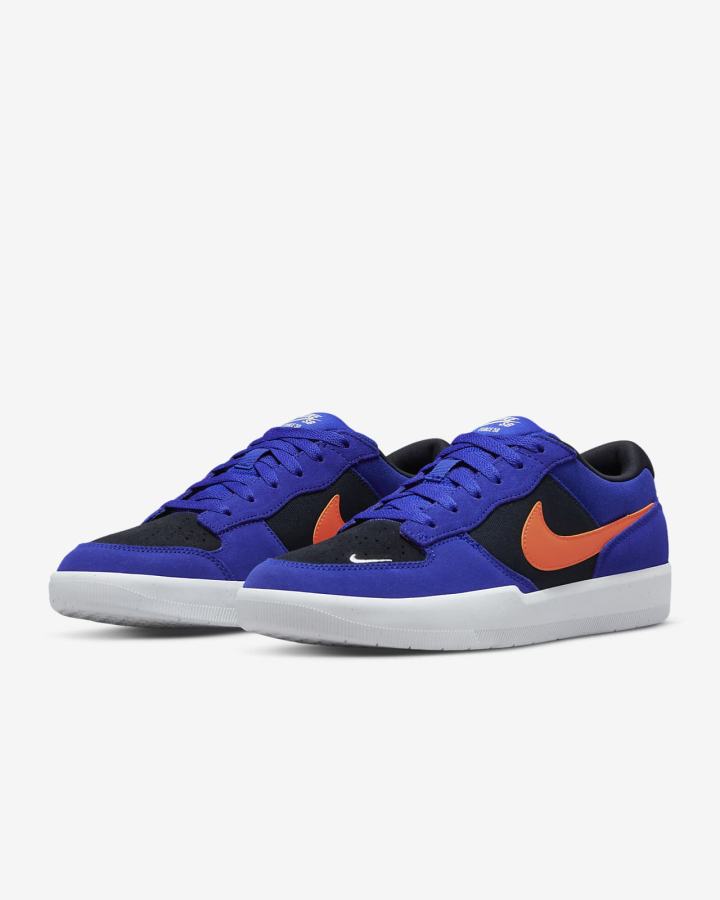 Zapatillas Skate Nike SB Force 58 Hombre Negras Naranjas | IOVEG-1497