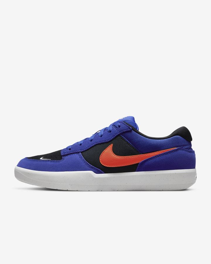 Zapatillas Skate Nike SB Force 58 Hombre Negras Naranjas | IOVEG-1497