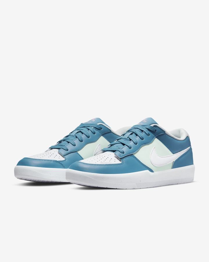 Zapatillas Skate Nike SB Force 58 Premium Hombre Azules Verde Blancas | FOVQR-0739