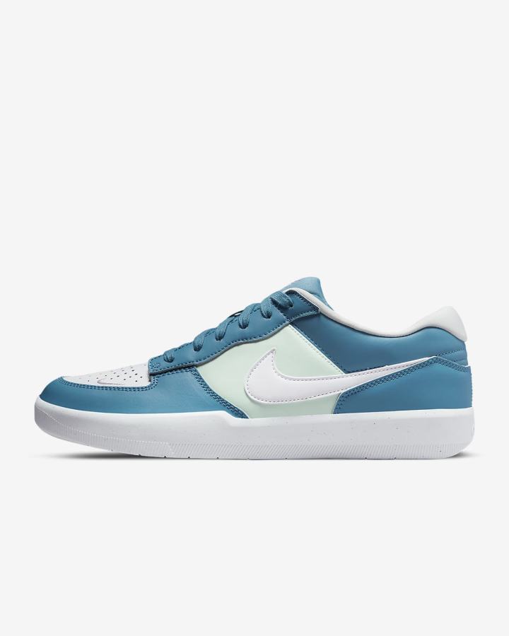 Zapatillas Skate Nike SB Force 58 Premium Hombre Azules Verde Blancas | FOVQR-0739
