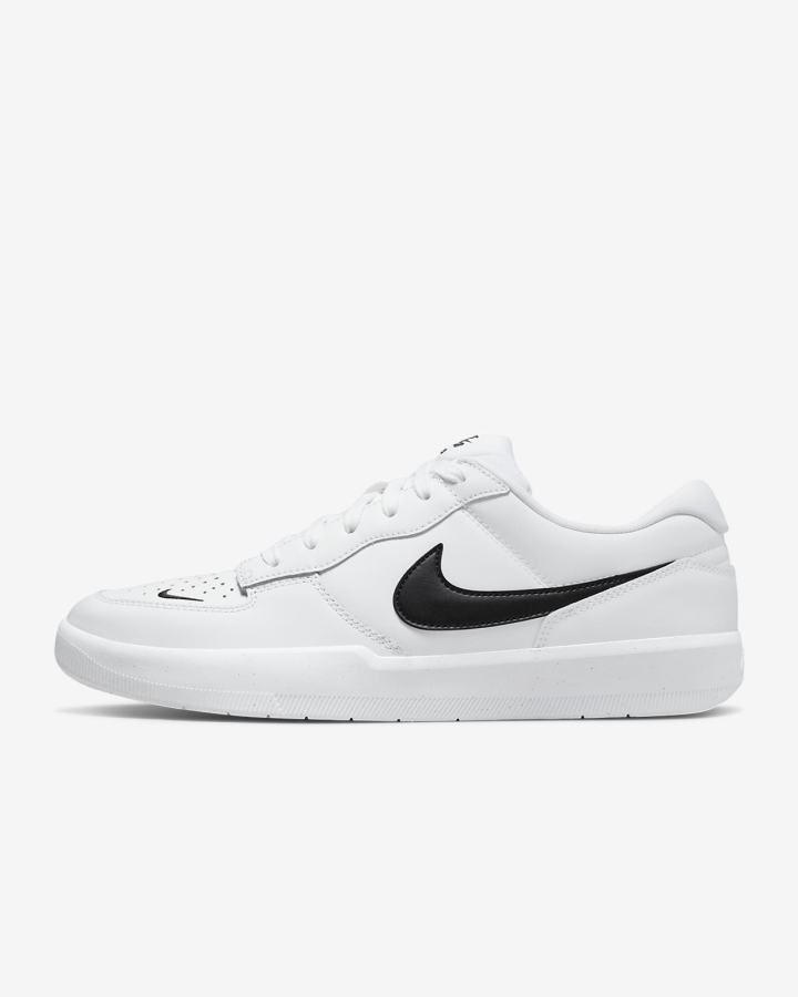 Zapatillas Skate Nike SB Force 58 Premium Hombre Blancas Negras | PAGLT-6859