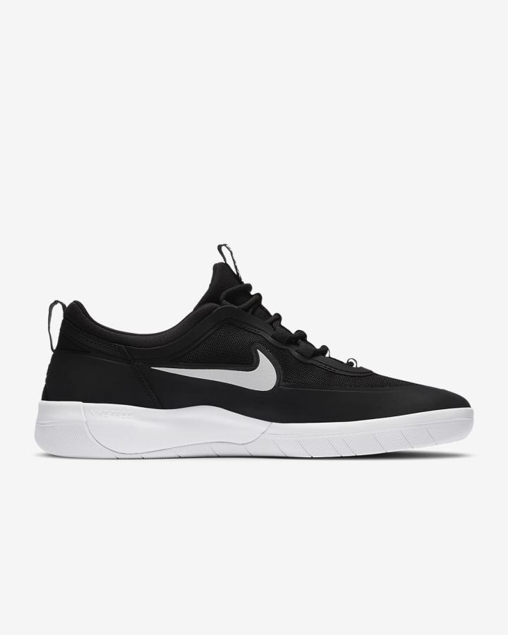 Zapatillas Skate Nike SB Nyjah Free 2 Mujer Negras Blancas | LQDUE-6531