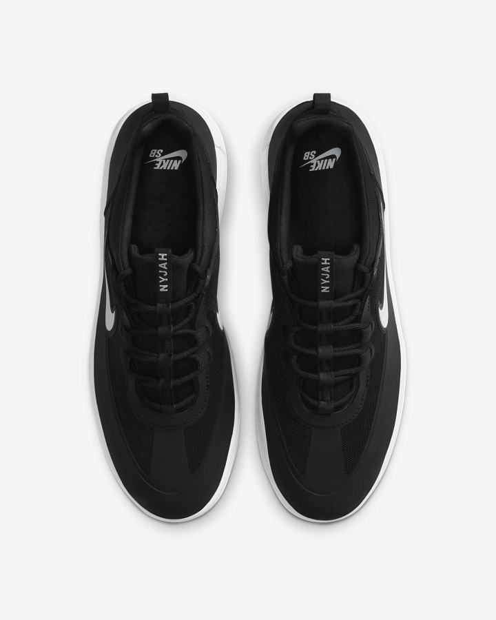 Zapatillas Skate Nike SB Nyjah Free 2 Mujer Negras Blancas | LQDUE-6531