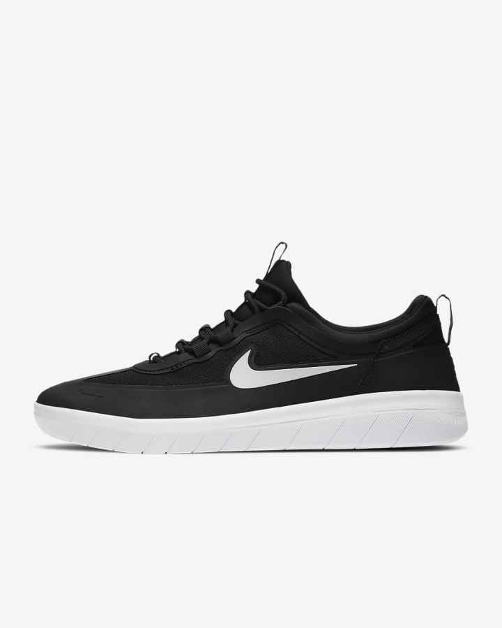 Zapatillas Skate Nike SB Nyjah Free 2 Mujer Negras Blancas | LQDUE-6531