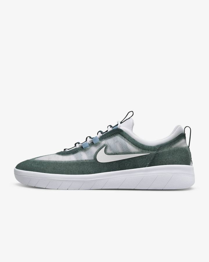 Zapatillas Skate Nike SB Nyjah Free 2 Mujer Gris Verde Azules Verde Blancas | VJCLT-5019
