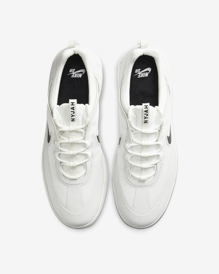 Zapatillas Skate Nike SB Nyjah Free 2 Mujer Blancas Negras | YBNQR-1549