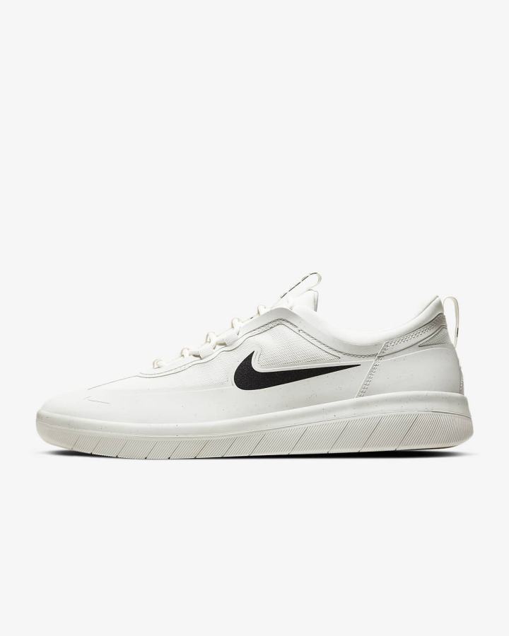 Zapatillas Skate Nike SB Nyjah Free 2 Mujer Blancas Negras | YBNQR-1549