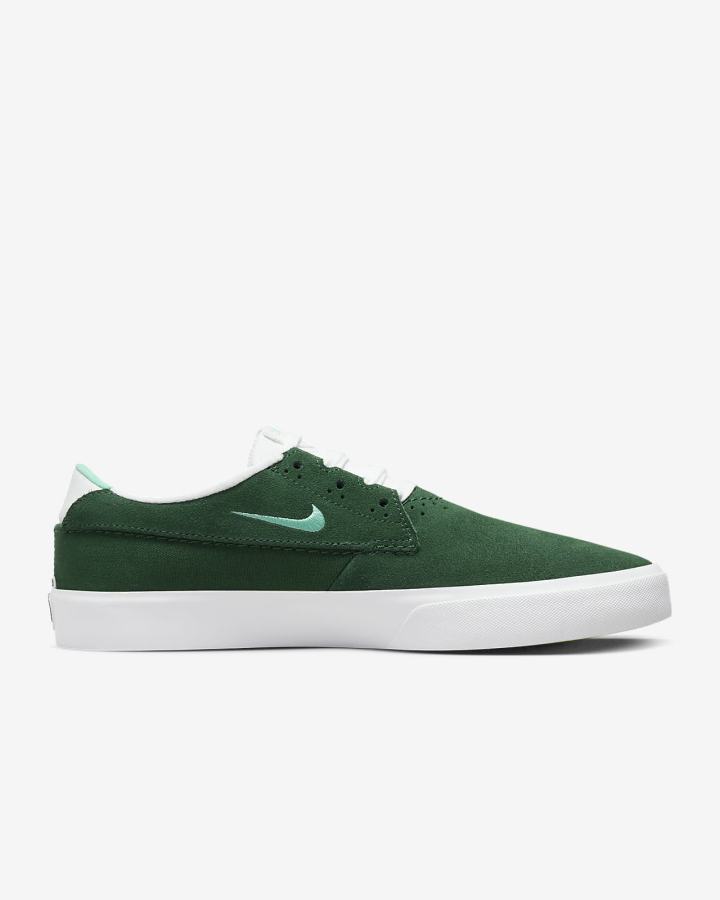 Zapatillas Skate Nike SB Shane Hombre Verde Blancas | WJZRT-5309