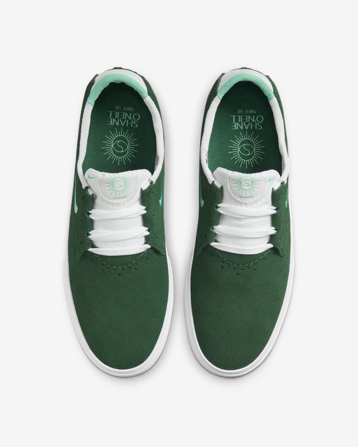 Zapatillas Skate Nike SB Shane Hombre Verde Blancas | WJZRT-5309