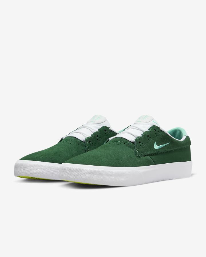 Zapatillas Skate Nike SB Shane Hombre Verde Blancas | WJZRT-5309