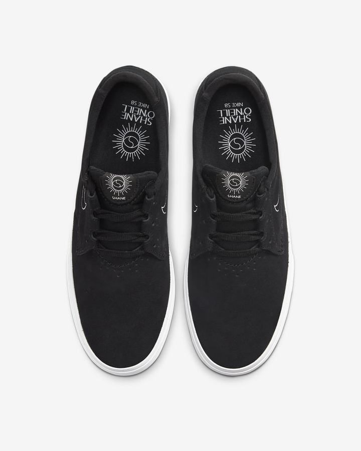 Zapatillas Skate Nike SB Shane Mujer Negras Blancas | PGFMZ-4873