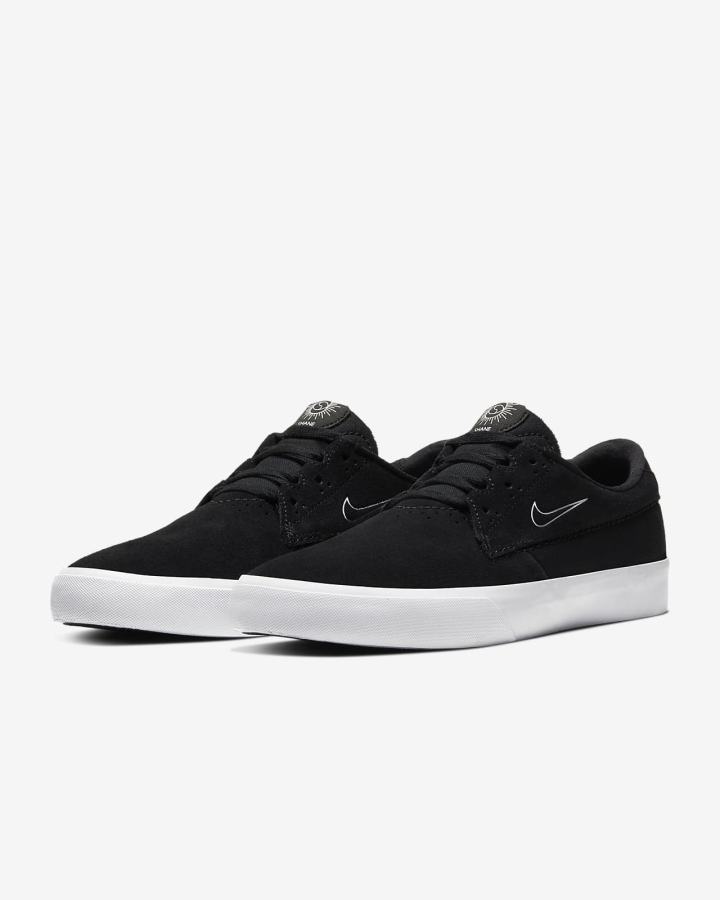 Zapatillas Skate Nike SB Shane Mujer Negras Blancas | PGFMZ-4873