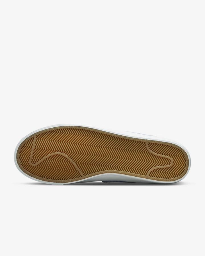 Zapatillas Skate Nike SB Zoom Blazer Low Pro GT Premium Hombre Blancas Marrones Claro Azul Marino | JDAXP-1745