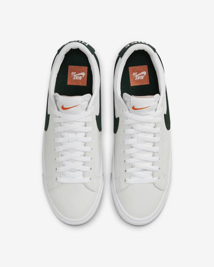 Zapatillas Skate Nike SB Zoom Blazer Low Pro GT Hombre Blancas Verde | QSBHU-0514