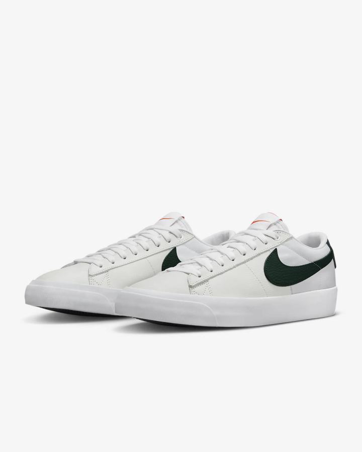 Zapatillas Skate Nike SB Zoom Blazer Low Pro GT Hombre Blancas Verde | QSBHU-0514