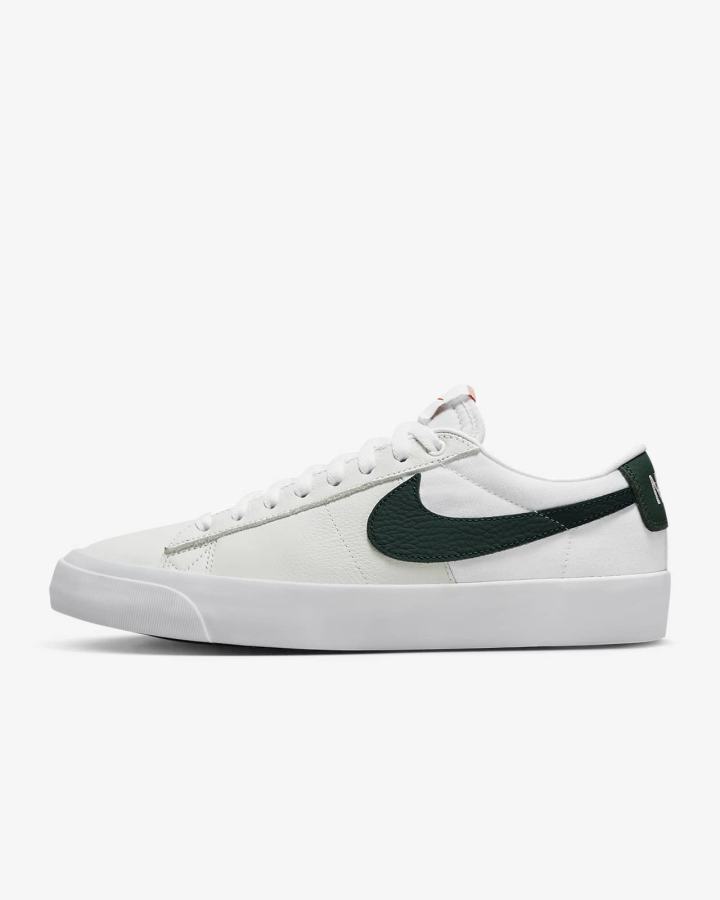 Zapatillas Skate Nike SB Zoom Blazer Low Pro GT Hombre Blancas Verde | QSBHU-0514