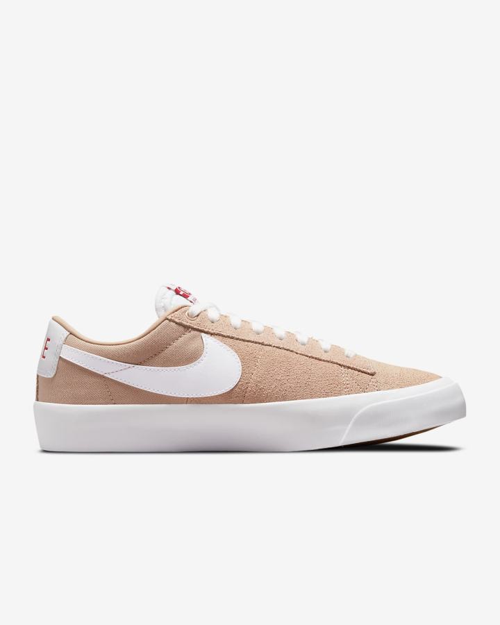 Zapatillas Skate Nike SB Zoom Blazer Low Pro GT Hombre Beige Rojas Blancas | YSQOD-7508