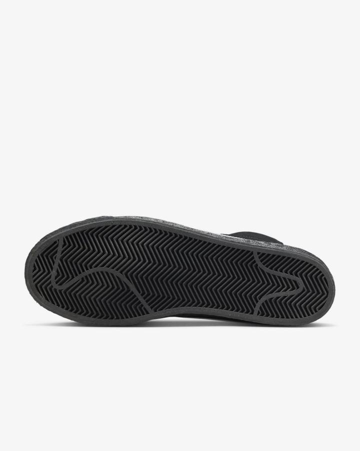 Zapatillas Skate Nike SB Zoom Blazer Mid Hombre Negras Blancas | COUJP-4250