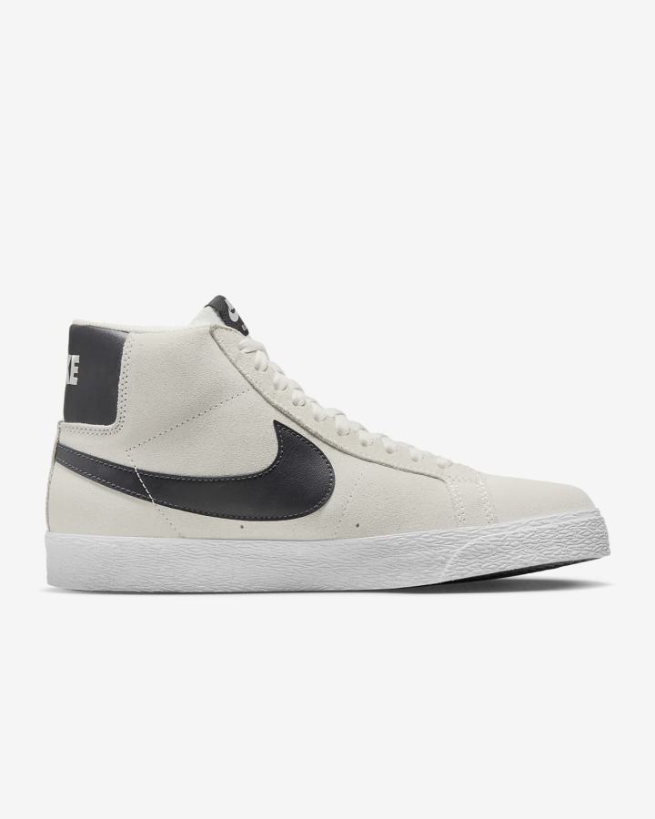 Zapatillas Skate Nike SB Zoom Blazer Mid Hombre Blancas Moradas | EMRKN-3064