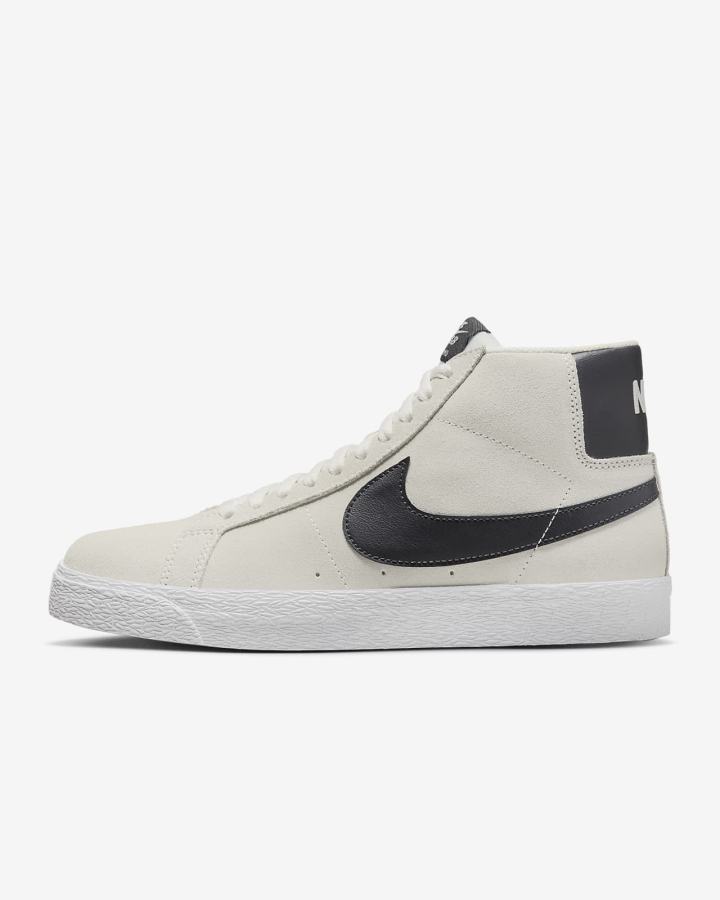 Zapatillas Skate Nike SB Zoom Blazer Mid Hombre Blancas Moradas | EMRKN-3064