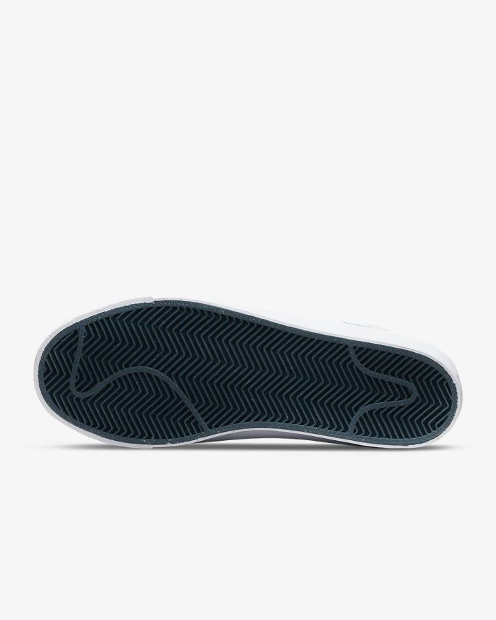 Zapatillas Skate Nike SB Zoom Blazer Mid EK Hombre Blancas | EUKSX-0735