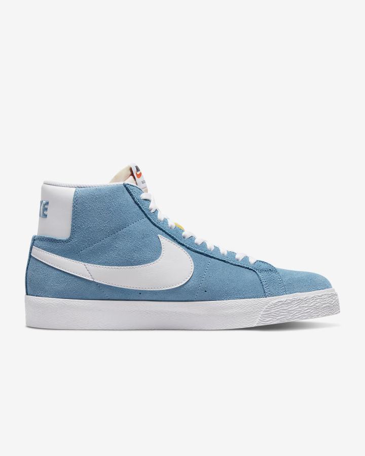 Zapatillas Skate Nike SB Zoom Blazer Mid Mujer Blancas | LNYSB-9734