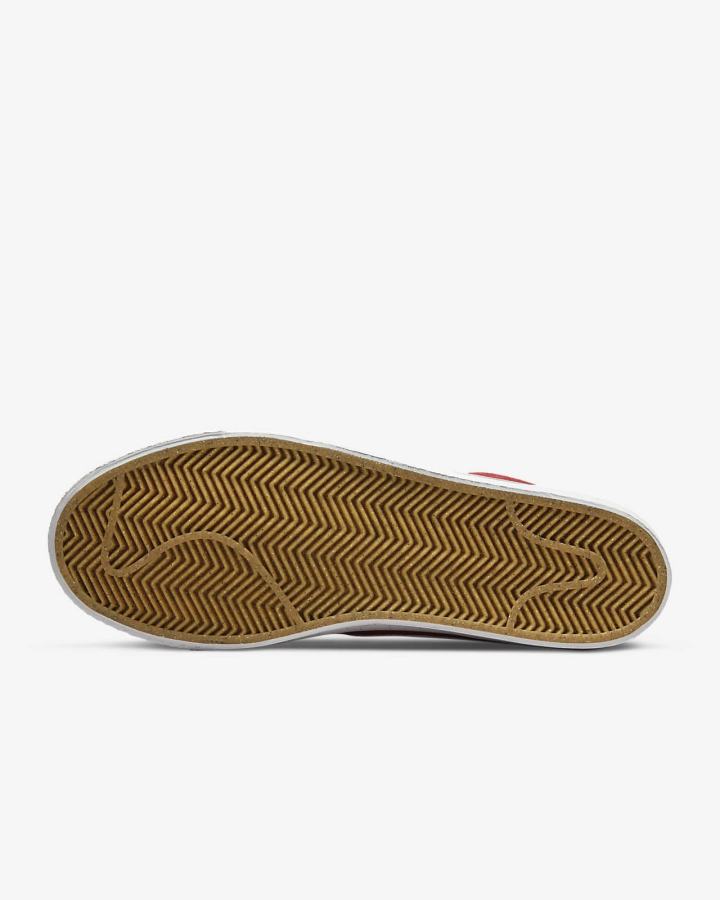 Zapatillas Skate Nike SB Zoom Blazer Mid Mujer Rojas Blancas | QCRJS-8137