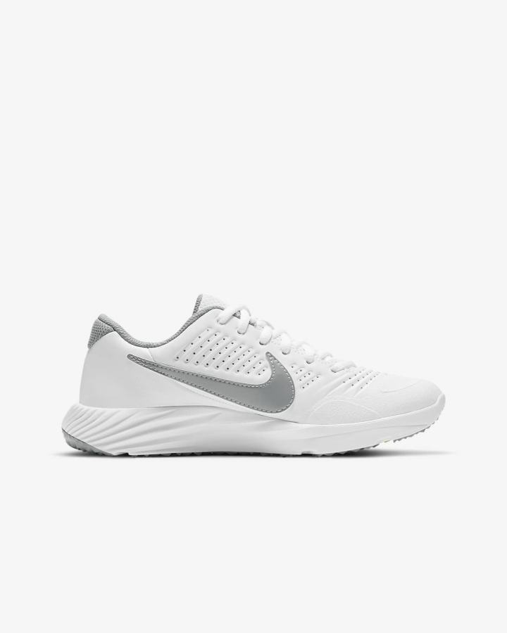 Zapatillas de Beisbol Nike Alpha Huarache 3 Turf Kids Niño Blancas Gris | MJGKS-4067