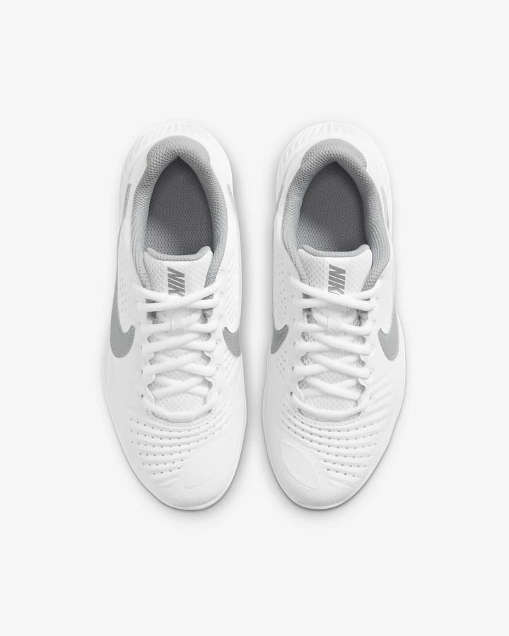 Zapatillas de Beisbol Nike Alpha Huarache 3 Turf Kids Niño Blancas Gris | MJGKS-4067