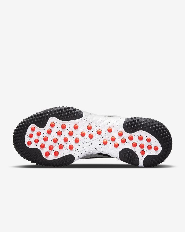 Zapatillas de Beisbol Nike Alpha Huarache Elite 3 Turf Hombre Gris Claro Blancas Rojas Claro Negras | PAWIR-2745